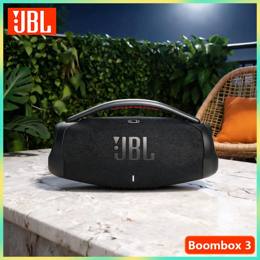 JBL Boombox 3 Portable Bluetooth Speaker IP67 Waterproof Dustproof Deep Bass PartyBoost Outdoor 24H Playtime Wireless Audio