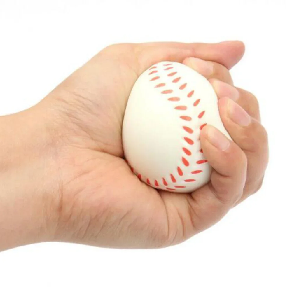 Pelota de esponja suave para practicar deportes al aire libre, Base de entrenamiento, pelota estándar de béisbol y Softball para niños, 6cm