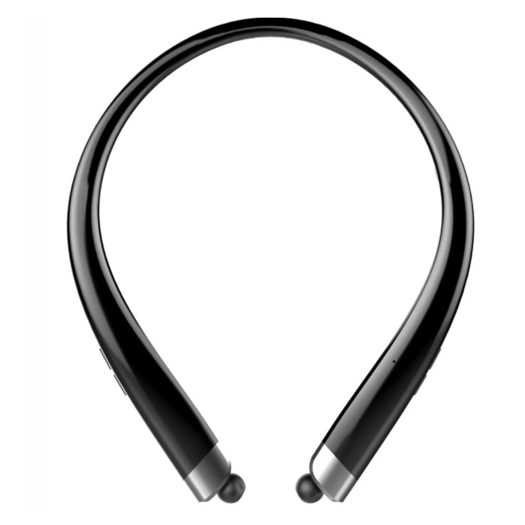 5.0 Bluetooth Headset with Retractable Earplugs and Noise-Cancelling Microphone, Suitable for Home Office