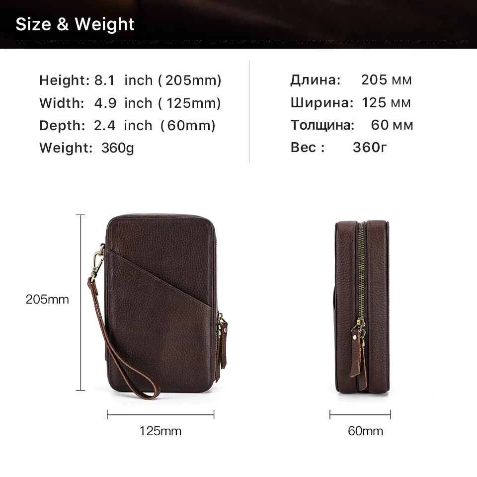 Echtes Leder Tragbare USB Daten Kabel Lagerung Tasche Kopfhörer Fall Elektronische Zubehör Gadgets Digital Organizer Box Beutel – Detail 3