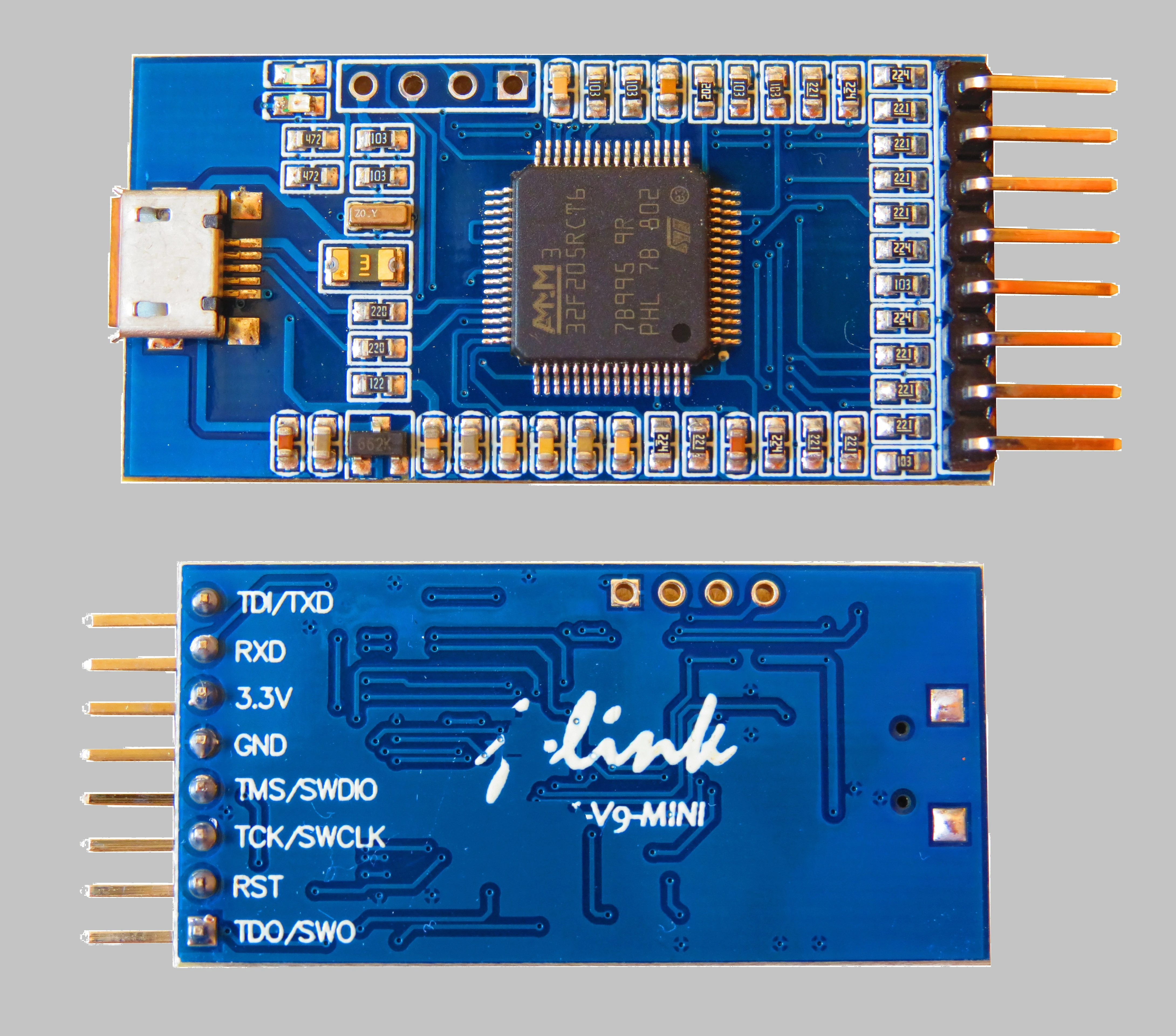 J- LINK V9 MINI emulator J- LINK does not remove firmware V9 board