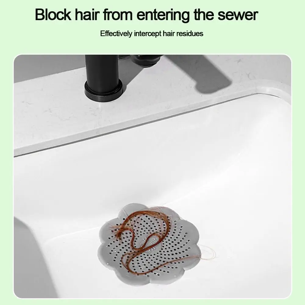 

Anti-blocking Sink Strainer Floor Drain Hair Clean Up Sewer Outfall Drain Filter Shower Drain Pad Kitchen Bathroom Accessories