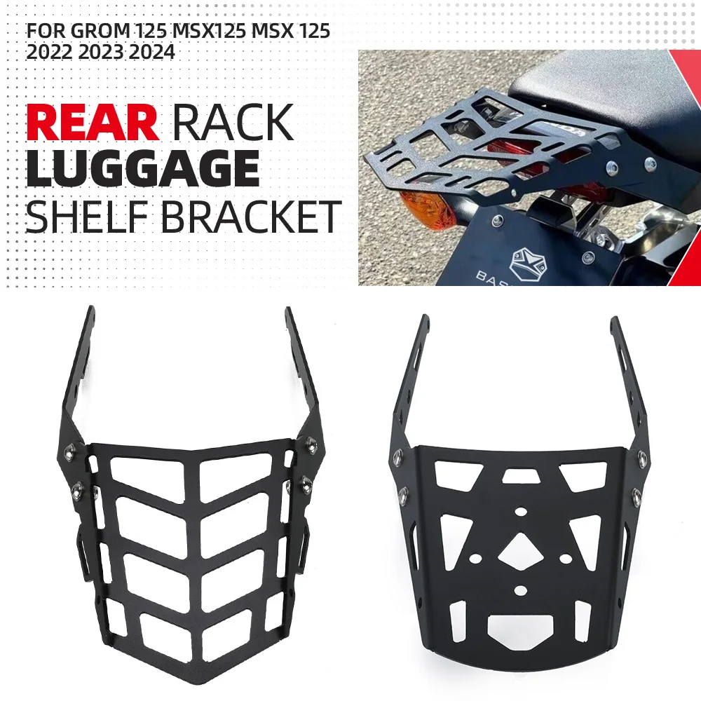 

Motorcycle Accessories Tailbox Support Holder For Honda Grom 125 MSX125 MSX 125 2022 2023 2024 Rear Rack Luggage Shelf Bracket