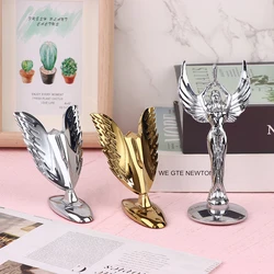 Vintage Universal 3D Car Logo Front Ornament Car Flying Bonnet Metal Emblem The Statue Of Liberty Hood Cover Decorative Logo