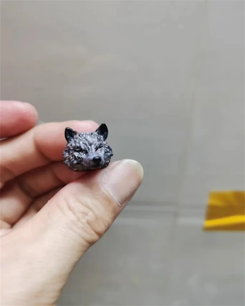 1/18 żołnierz pies głowa zwierzęcia rzeźba akcesoria do modeli wysokiej jakości dopasowanie 3.75 ''figurki ciało w magazynie