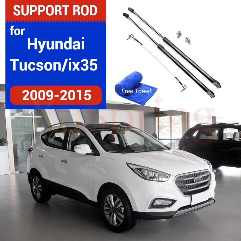 Car Hood Cover Gas Shock Lift Strut Bars Support Rod Accessories For Hyundai ix35 Tucson 2009 2010 2011 2012 2013 2014 2015