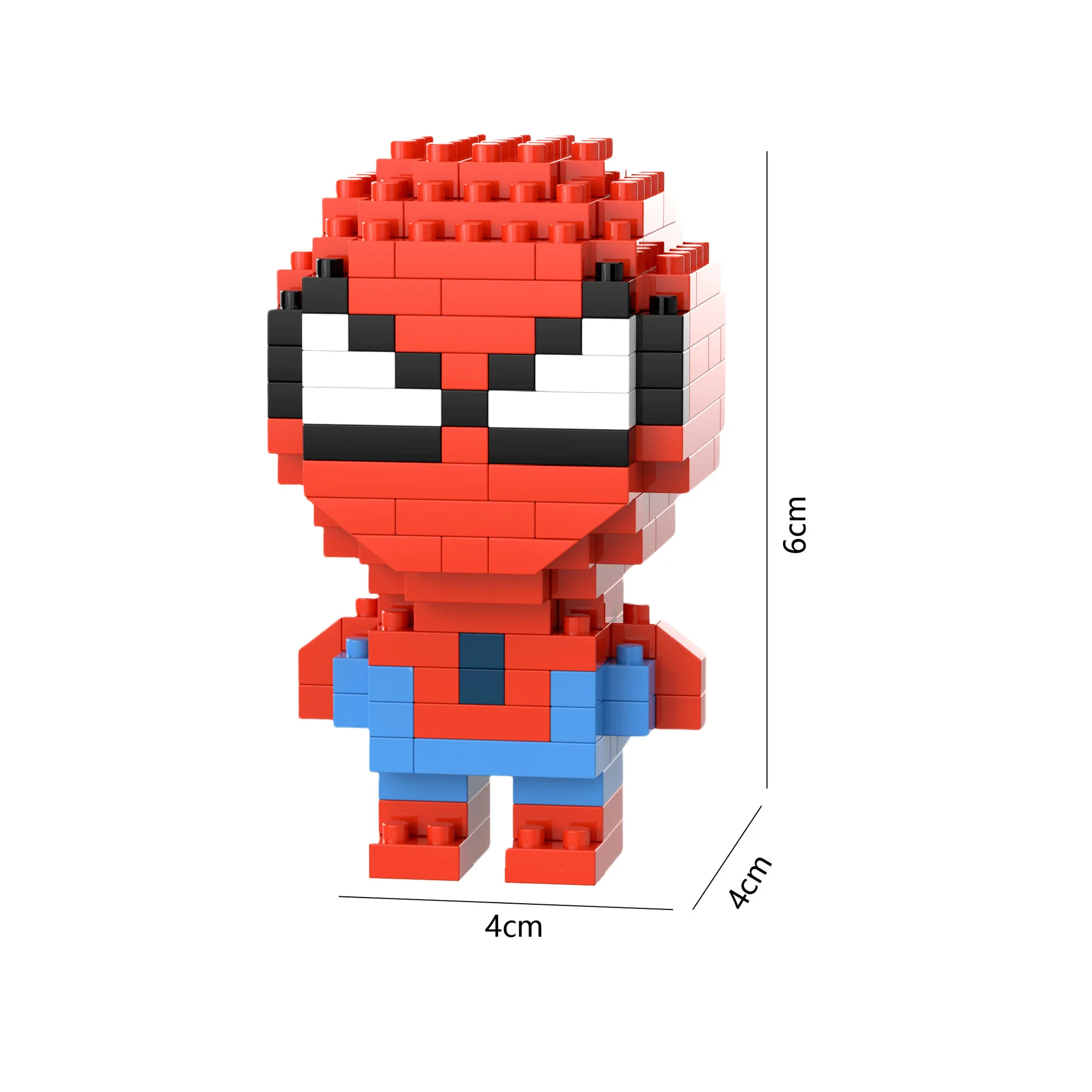 Disney Iron Man, Spider-Man high building blocks Stitch Kawaii mini desktop ornaments youth toys room decoration anime cartoon view 4