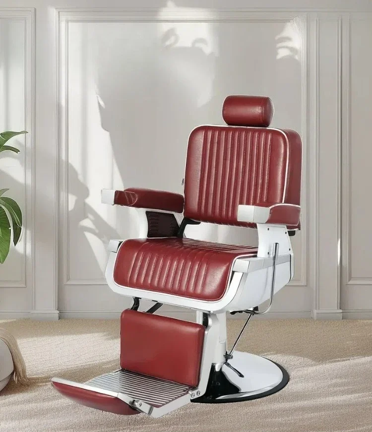 

LTT gold barber chair reclining hair chair hydraulic multifunctional aluminum barber shop chair