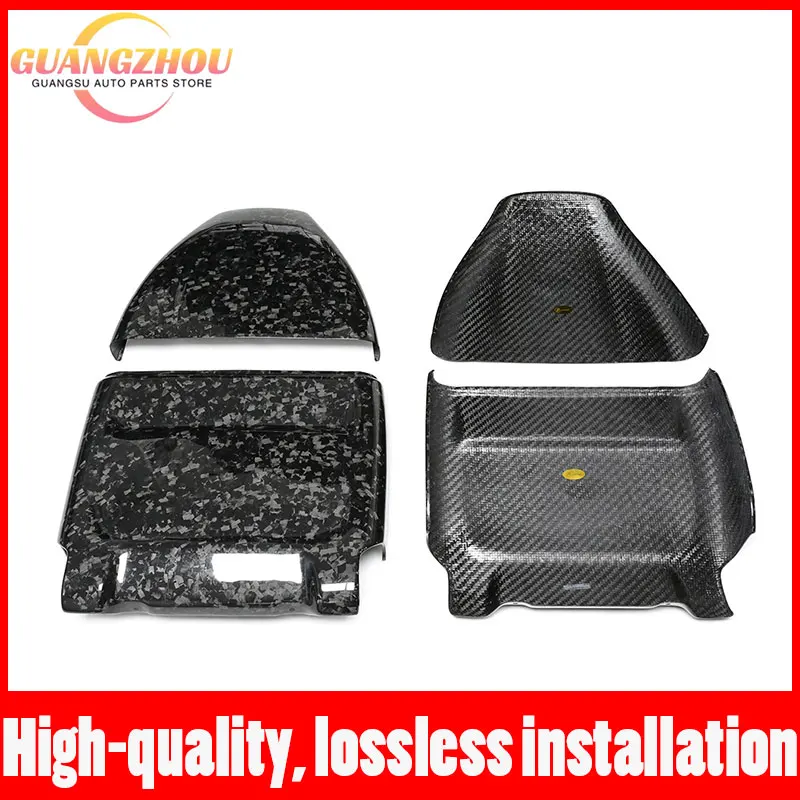 X5M X6M Dry Carbon Fiber Headrest Cover For BMW F90 M5 F95 F96 Competition Prepreg Dry Carbon Fibre Seat Back Covers 4 PCS