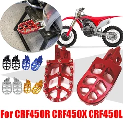 For Honda CRF450R CRF450X CRF450L CRF450 CRF 450 R L X 450R 450X 450L Motorcycle Accessories Footrest Footpegs Foot Pegs Pedals
