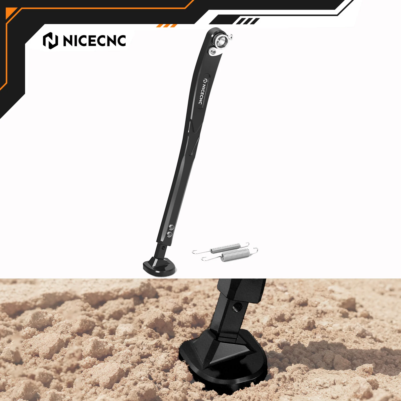 

NICECNC For Stark Varg EX MX 2024 2025 Electrical Motorbike Adjustable Kickstand Side Stand & Spring Aluminum Accessories Parts