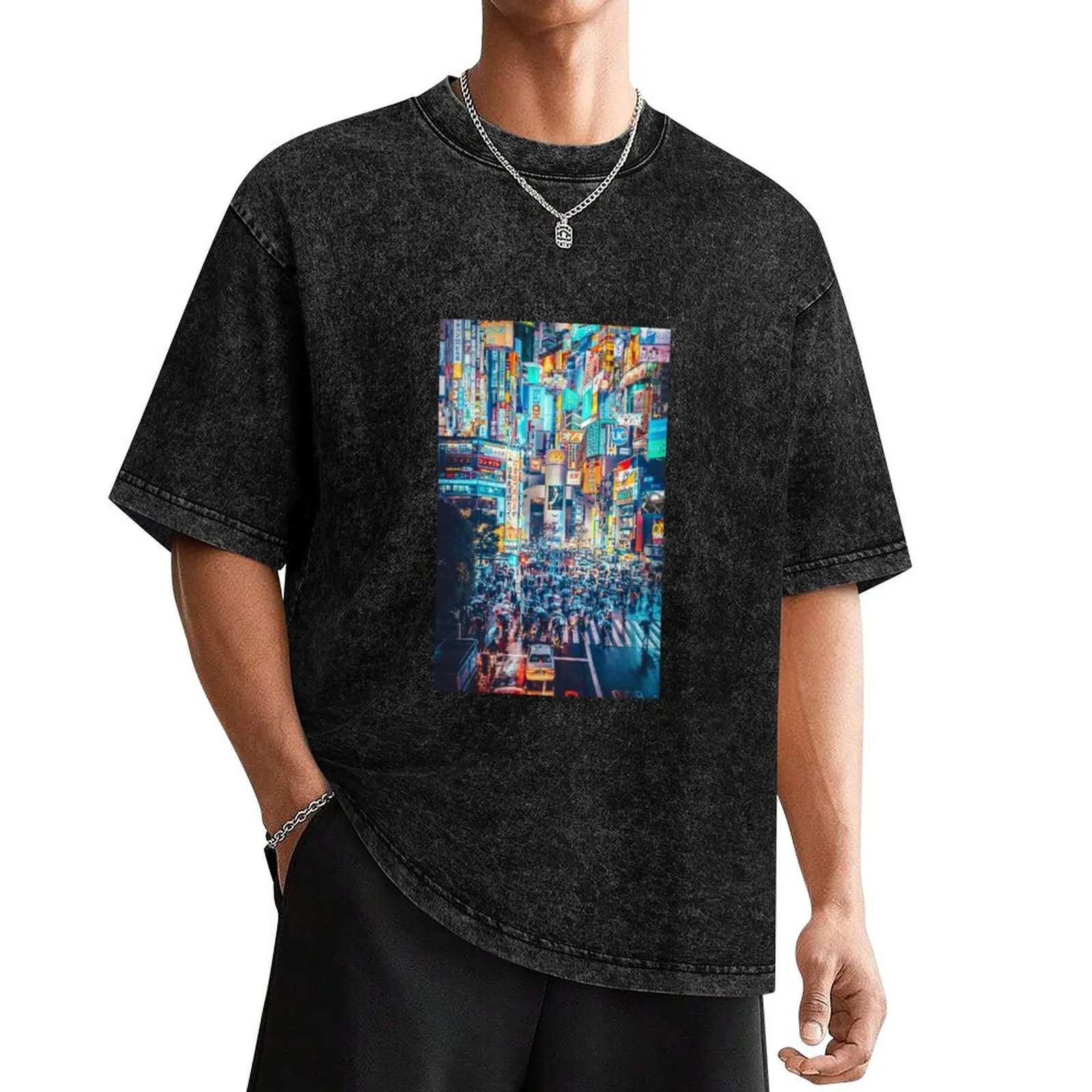 

Tokyo Rush Hour T-Shirt Clothing vintage anime shirt cotton graphic tees Men's clothing