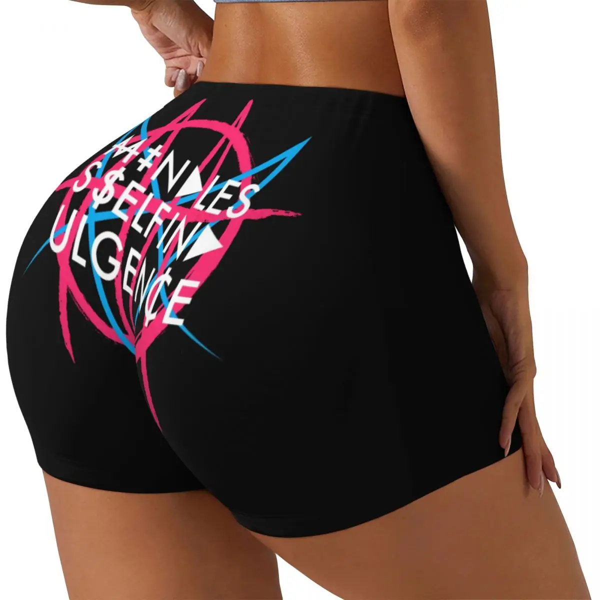 Custom Msi Mindless Hip Hop Punk Rock Self Indulgence Gym Running Volleyball Shorts Women Electro Workout Yoga Shorts