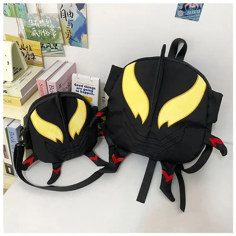 Funny Anime Cartoon Shaped Backpack Large Capacity Cute Casual Crossbody Shoulder Bag for Students Women Daily Travel Bags