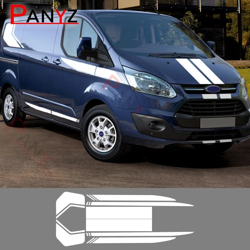 2 шт./лот автомобильные наклейки для Ford Transit Tourneo Custom MK7 MK8 MK9 Sport STRIPE KIT Van виниловые наклейки тюнинг автоаксессуары 2 шт./лот автомобильные наклейки для Ford Transit Tourneo Custom MK7 MK8 MK9 Sport STRIPE KIT Van виниловые наклейки тюнинг автоаксессуары