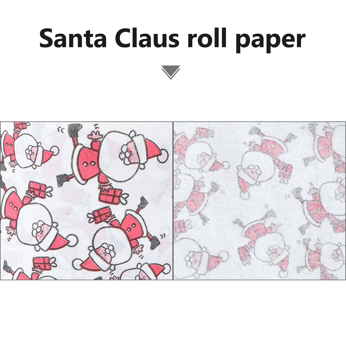 Papai Noel rolo o presente tecido higiênico toalha de papel padrão Claus impressão colorida