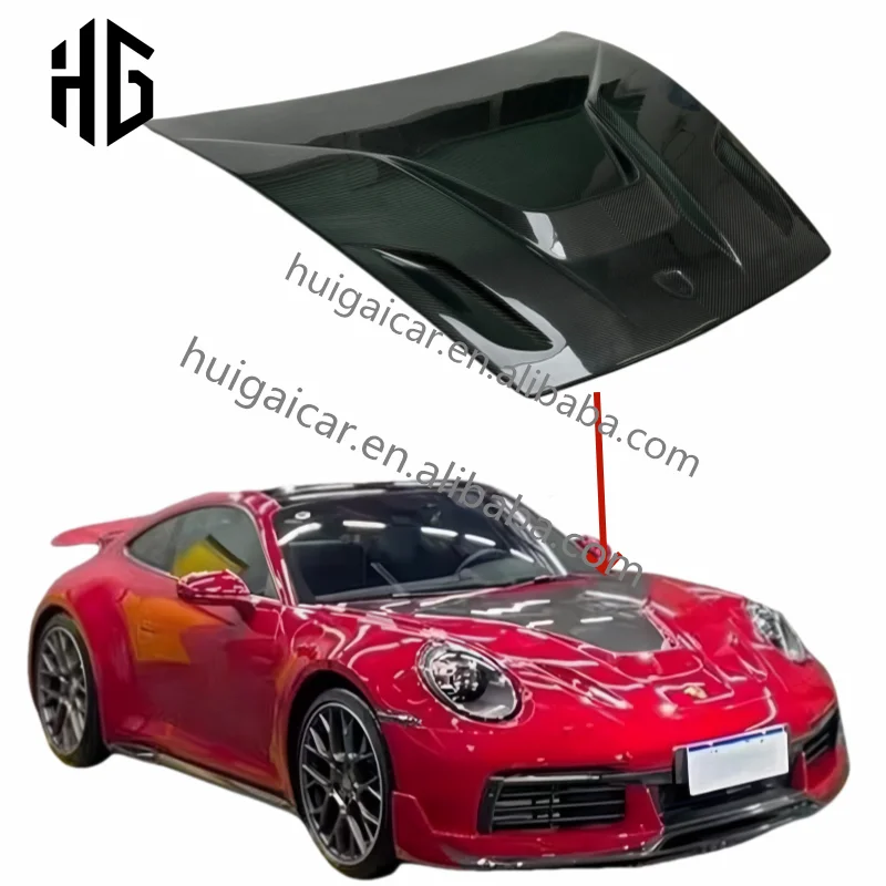 

Новый комплект обвеса Miw Style: передний бампер, капот двигателя, кузовные элементы для Porsche 911 992, аксессуары для передней части автомобиля