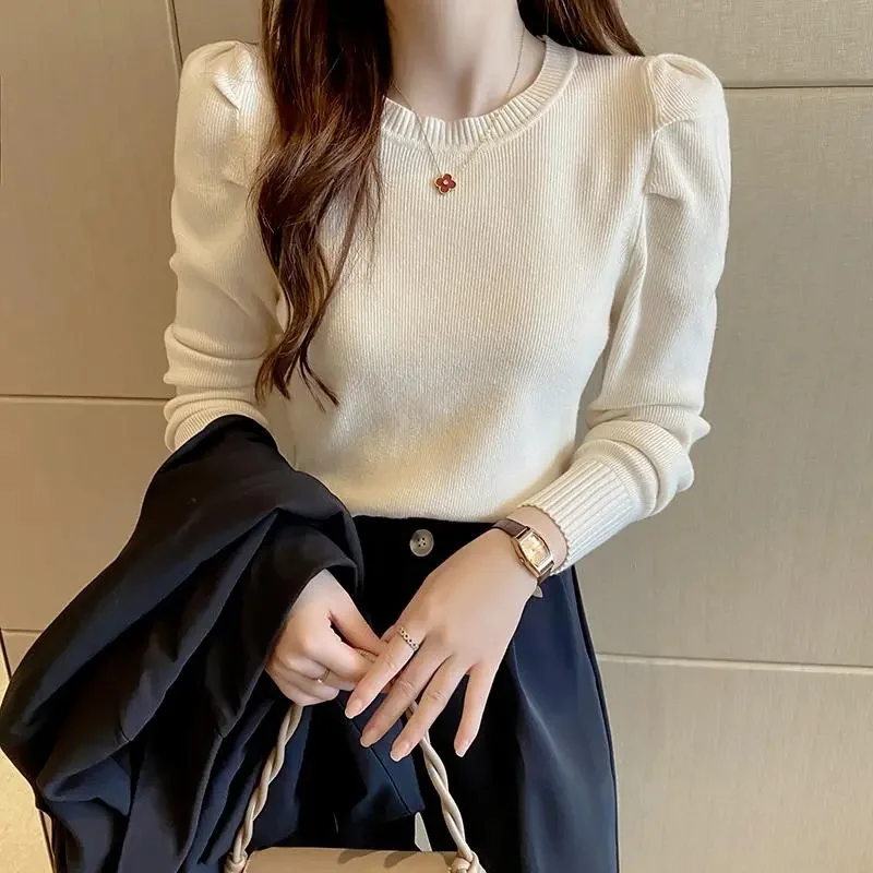 

Autumn And Winter Cashmere Sweater Women's Crew Neck Pullover Casual Knitted Top O-Neck Women's Jumpers Basic Soft Sweaters