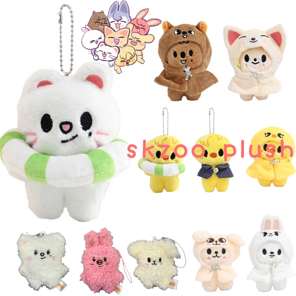 Nuevo Llavero de Peluche Stray Kids Skzoo, Colgante de Juguete Coreano, Regalo para Colección de Fans, Peluche de Dibujos Animados de Felix, HyunJin, Jisung