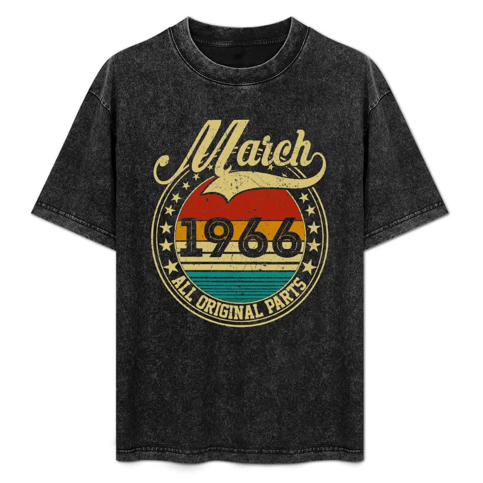 

Vintage March 1966 All Original Parts Born in March 1966 55th Birthday Gift 55 Years Old T-Shirt