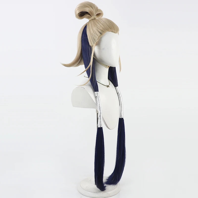 أنيمي تامسي كاينز شعر مستعار تأثيري أنيمي رمادي أزرق شعر مصمم لحفلة كوميكون الكبار النساء الرجال #3
