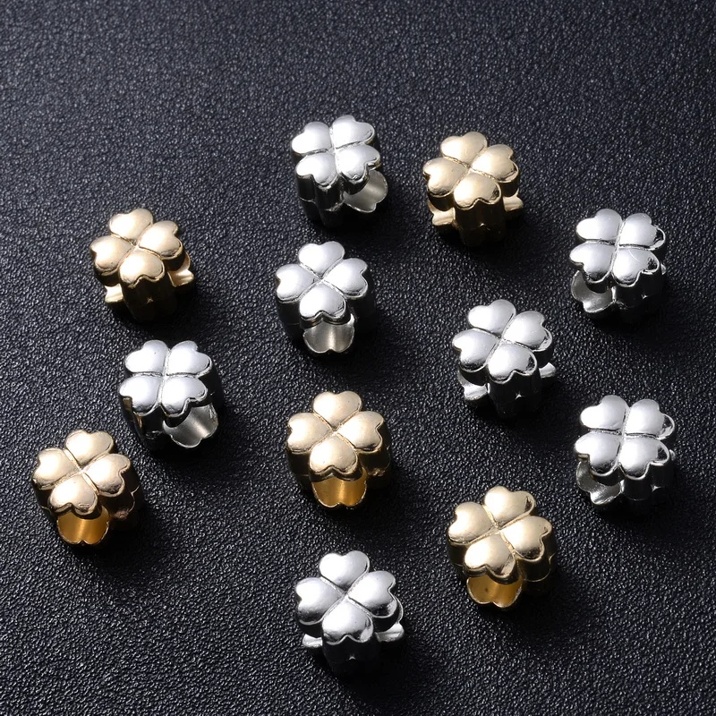 10mm 50 100Pcs/Lot CCB Beads Flower Shape Plastic Loose Spacer Beads for Charms Bracelet Bead Jewelry Making Accessories