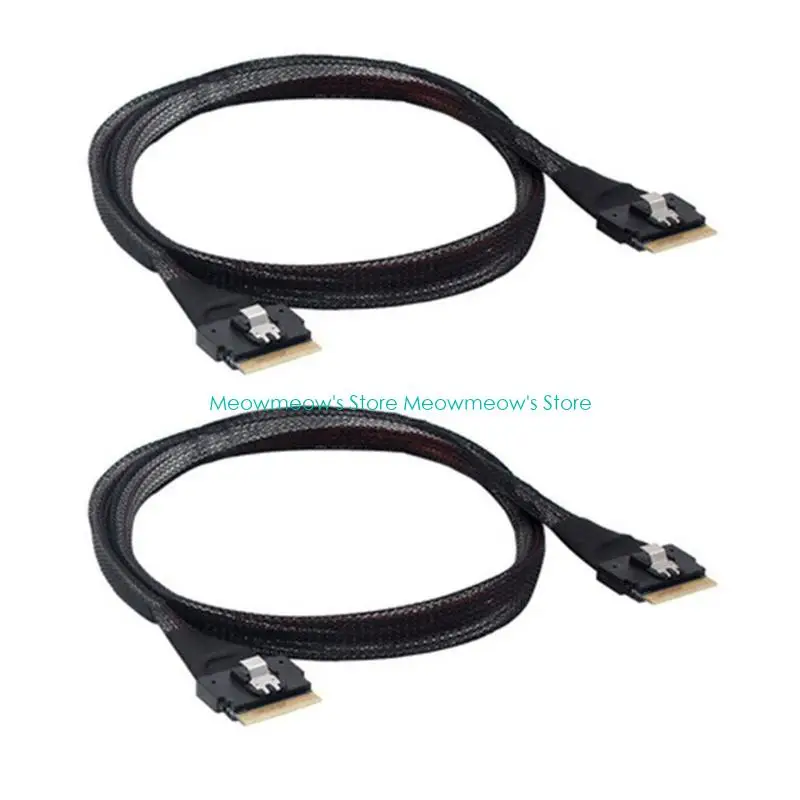 W91A 24G Internal Slimsas SFF-8654 ke SFF-8654 8i Cable SAS4.0 SFF-8654 8I