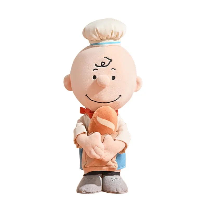 New Bakery Series Snoopy Olaf Plush Doll Cute Cartoon Anime Stuffed Toy Soft Figure Gift for Girlfriend Friend Birthday Present