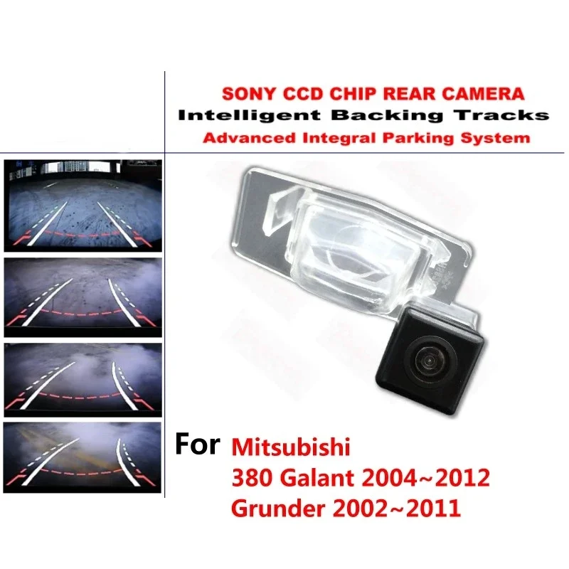 

for Mitsubishi Galant Grunder 380 2002~2012 Intelligent Dynamic Tracks Rear View Reverse Backup Trajectory Camera Night Vision