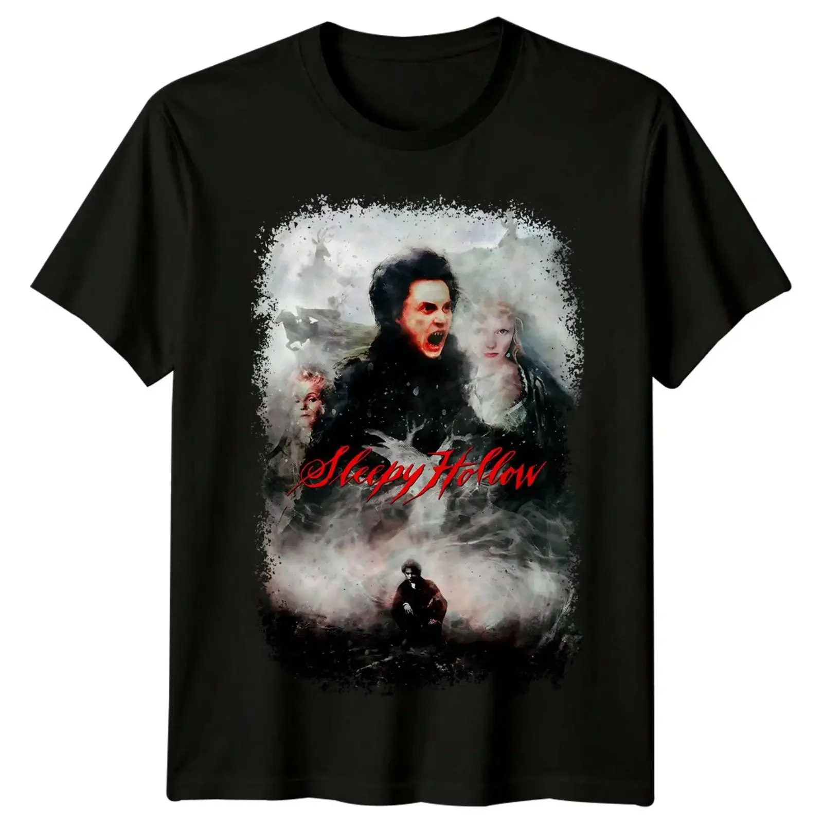 T Shirt Sleepy Hollow 1999 Movie Poster Inspired Retro 80s vintage Washed Slightly graphic Stylish Versatile Stretched Casual