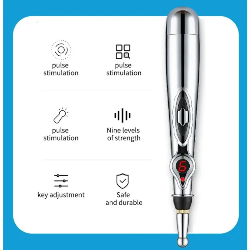 Electronic Acupuncture Point Moxibustion Probe Pen Meridian Energy Meridian Pen Massage Pain Relief Laser Physiotherapy Massager