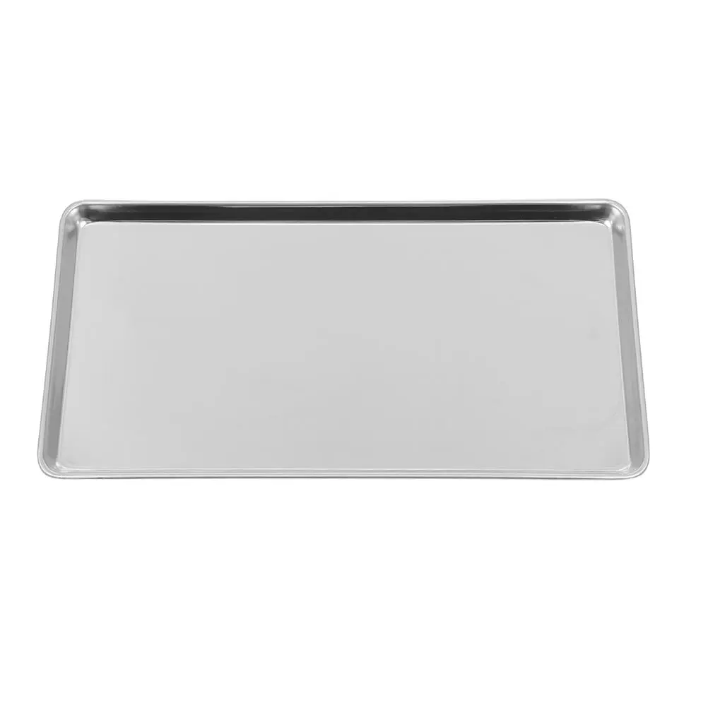 

Rectangular Liangpi Tray Stainless Steel Food Plate Smooth Edges Polished Finish Bbq Picnic Camping Party Steak Rice Noodle