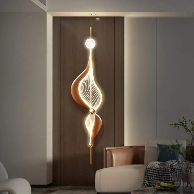 Creative wall lamp three-dimensional entrance led luminous atmosphere hanging painting