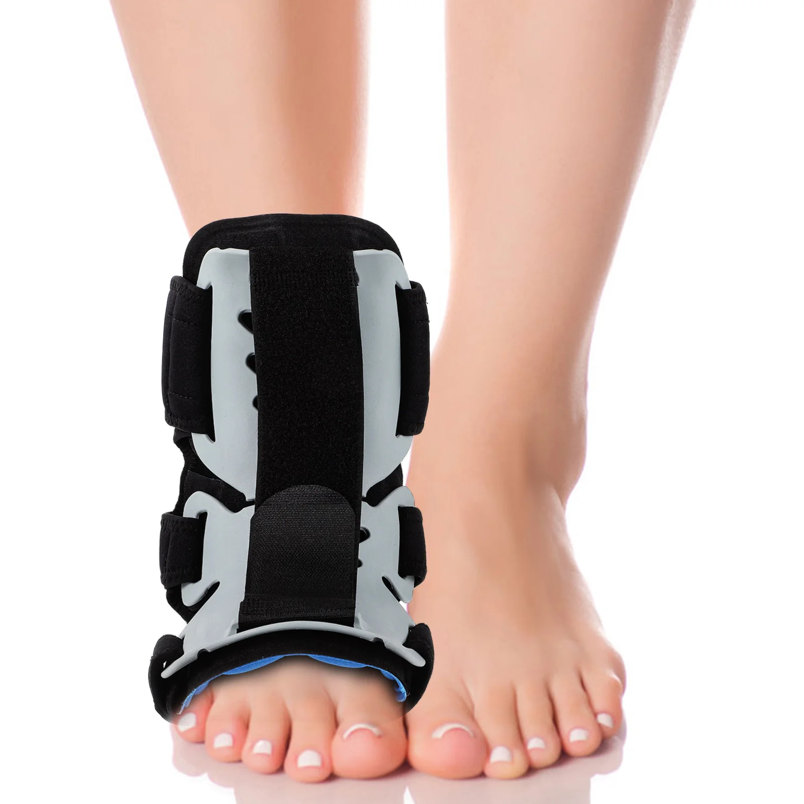 دعامة قطرة القدم قابلة للتعديل، مادة ممتازة، حزام تصحيح دعم خفيف الوزن، إعادة تأهيل النوم الليلي، قطرة القدم المنزلية