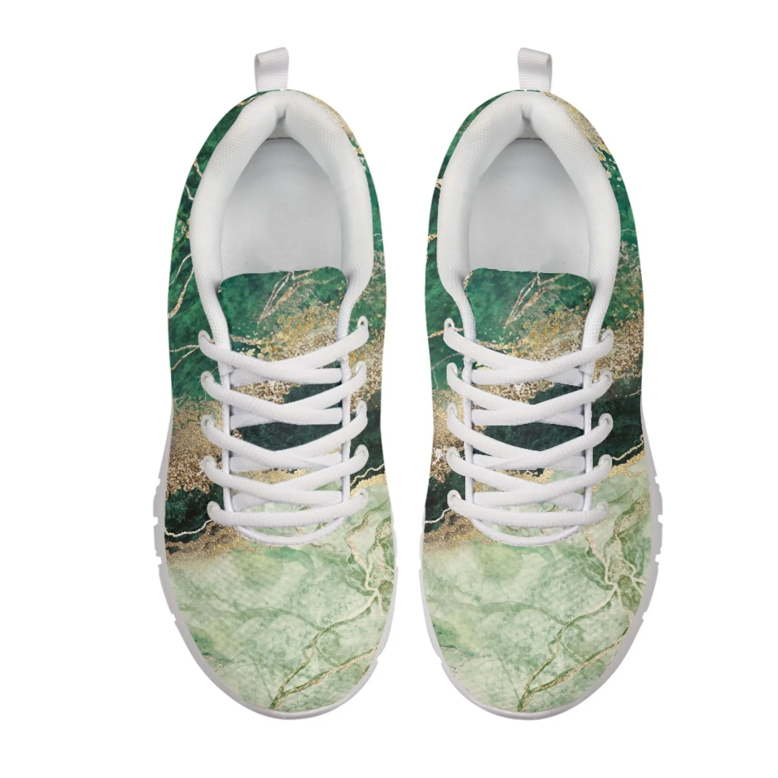 Coloranimal Marble Texture Lace Up Running Shoes for Men Mesh & EVA Sole Tennis Shoe Fashion 2026