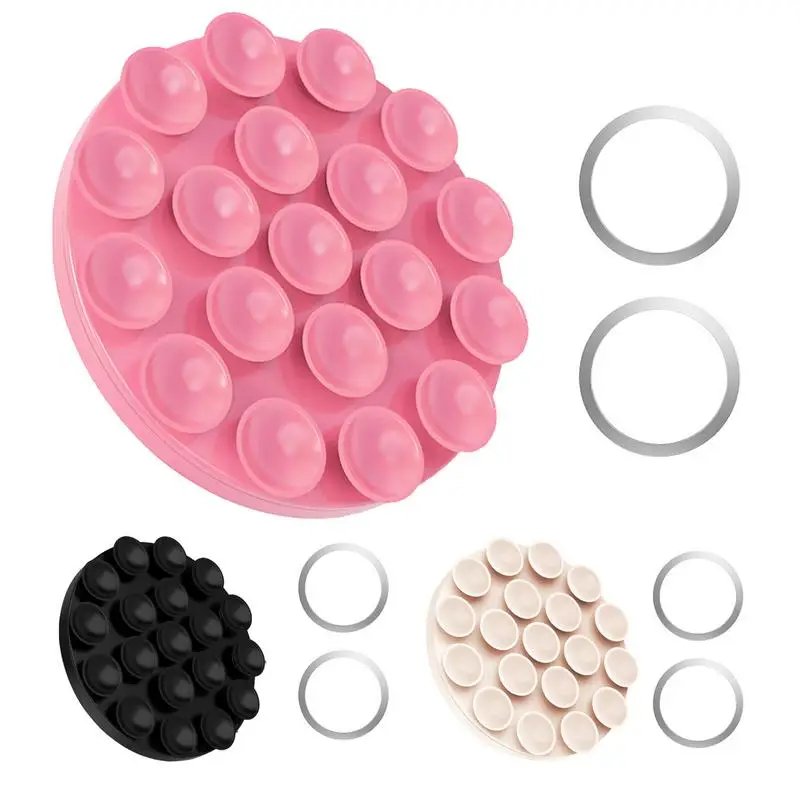 

Suction Phone Case Mount Hands-Free Magnetic Cellphone Case Silicone Holder Portable Suction Cup Mobile Phone Mount for Dressing