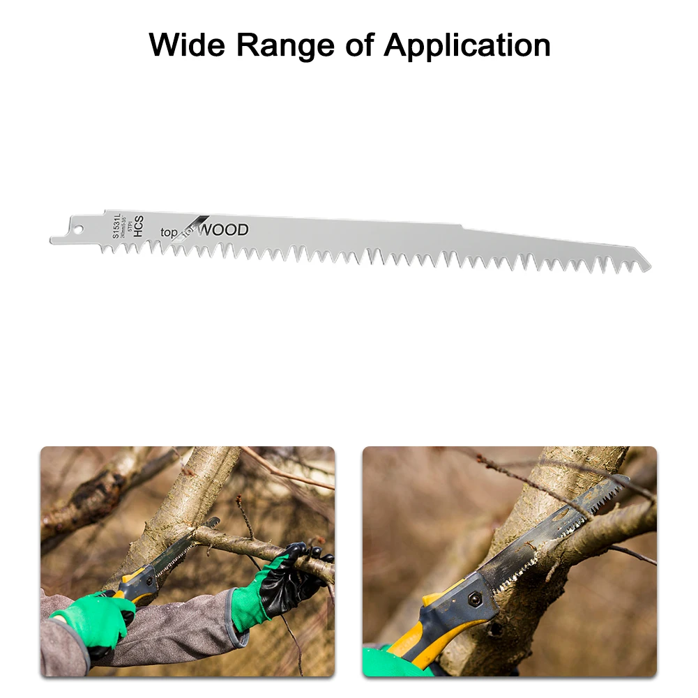 Imagem -02 - Bi-metal Alternativo Lâminas de Serra Elétrica de Poda de Madeira para S1531 S1531l Lâminas de Serra para Trabalhar Madeira Peças 240 mm