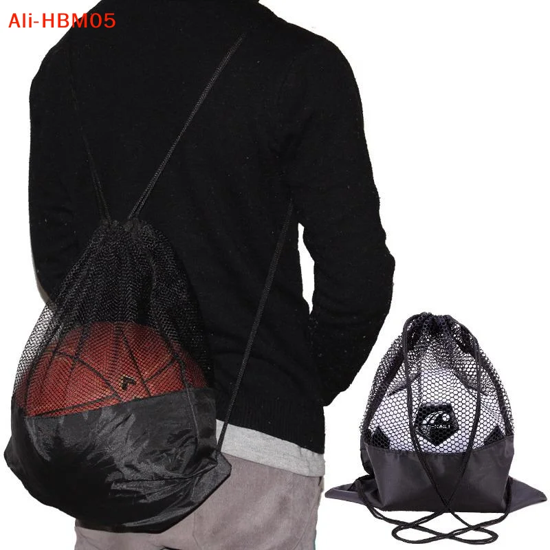 (HB05)Mesh Bag Portable Football Storage Backpack Outdoor Basketball Volleyball Multifunctional Storage Bags