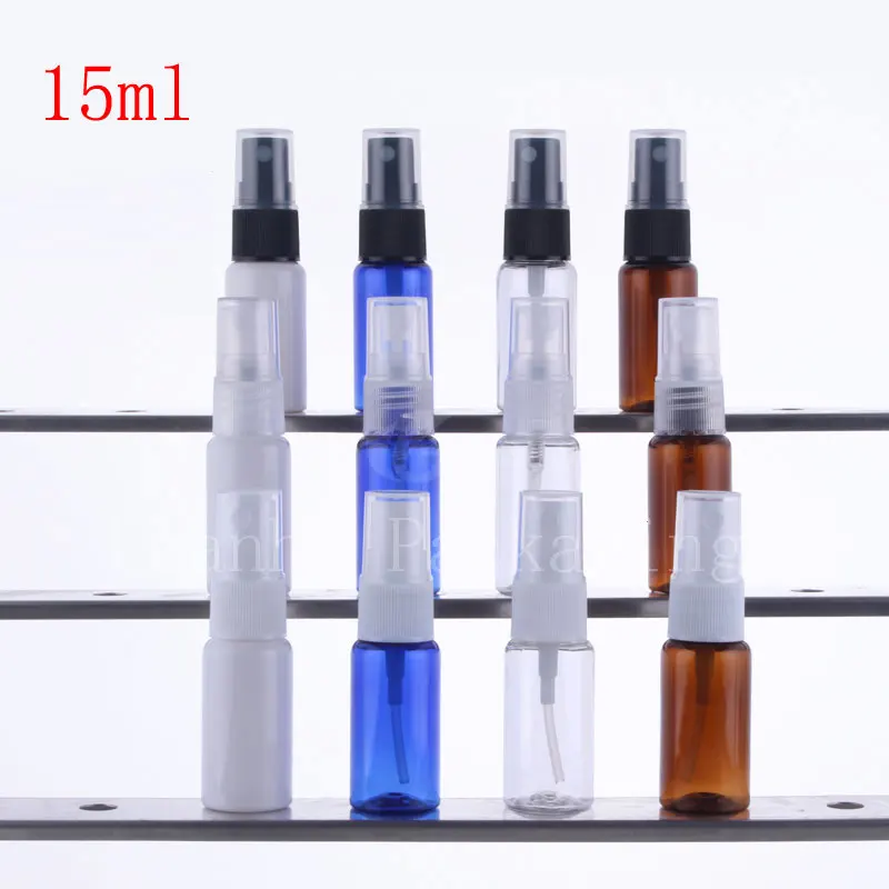 10/15/20ml Empty Small Mist Spray Plastic Bottle Perfume Refillable Cosmetic Container With Sprayer Pump  Mini Travel Size