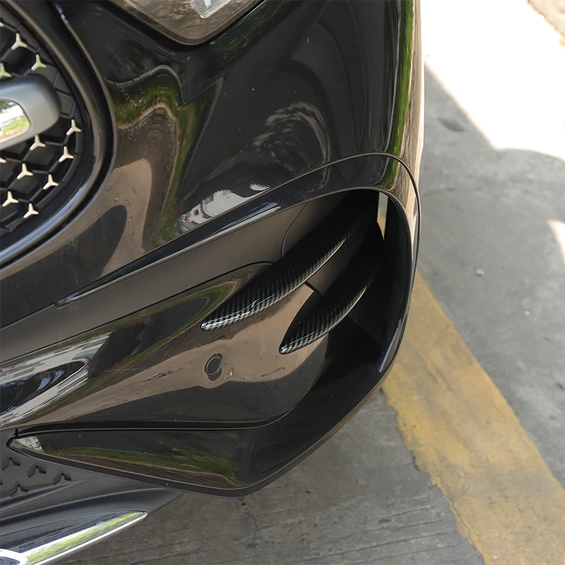 For Mercedes Benz GLC X254 2023 2024 Car-styling ABS Carbon Fiber/Silver/Black Car Air intake grille Strips Trim Car Accessories