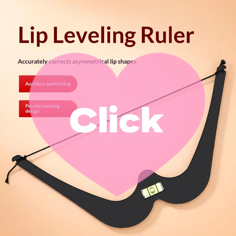 1Pcs Lip Leveling Ruler Permanent Makeup Lip Mapping Tool With Spirit Level For Symmetric Lip Shape Tattoo Positioning Measurin