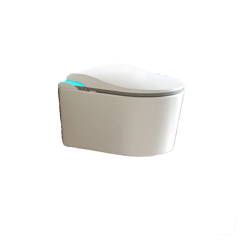 

Wall-mounted smart toilet household siphon automatic tankless small apartment suspension embedded toilet