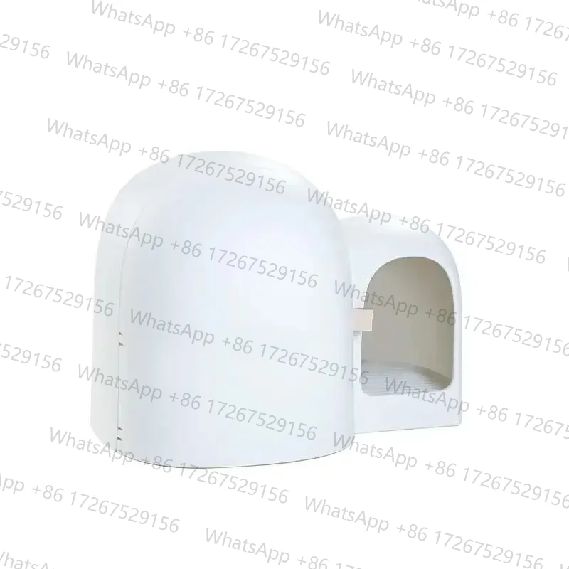 Cat Litter Box, Totally-Closed Toilet for Cats, Large Space,Leak-Proof, Odor-Free, Includes Scoop, New Modern Design