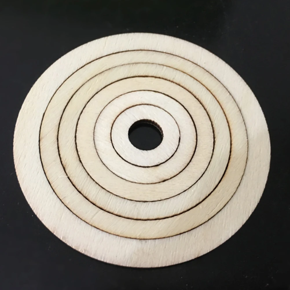 

100 Pcs Round Wood Chip Jewelry Accessories Decoration Diy Craft Art Child Embellishments