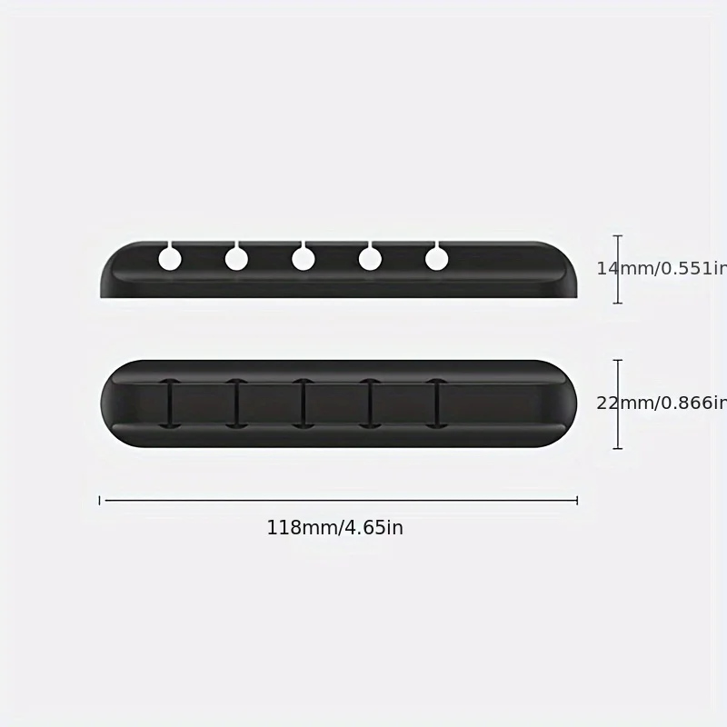 Clip organizador de cables con múltiples ranuras, sistema de gestión de cables de plástico para escritorio, hogar, oficina y coche, accesorio de soporte para cables, 10/5/1 ud.