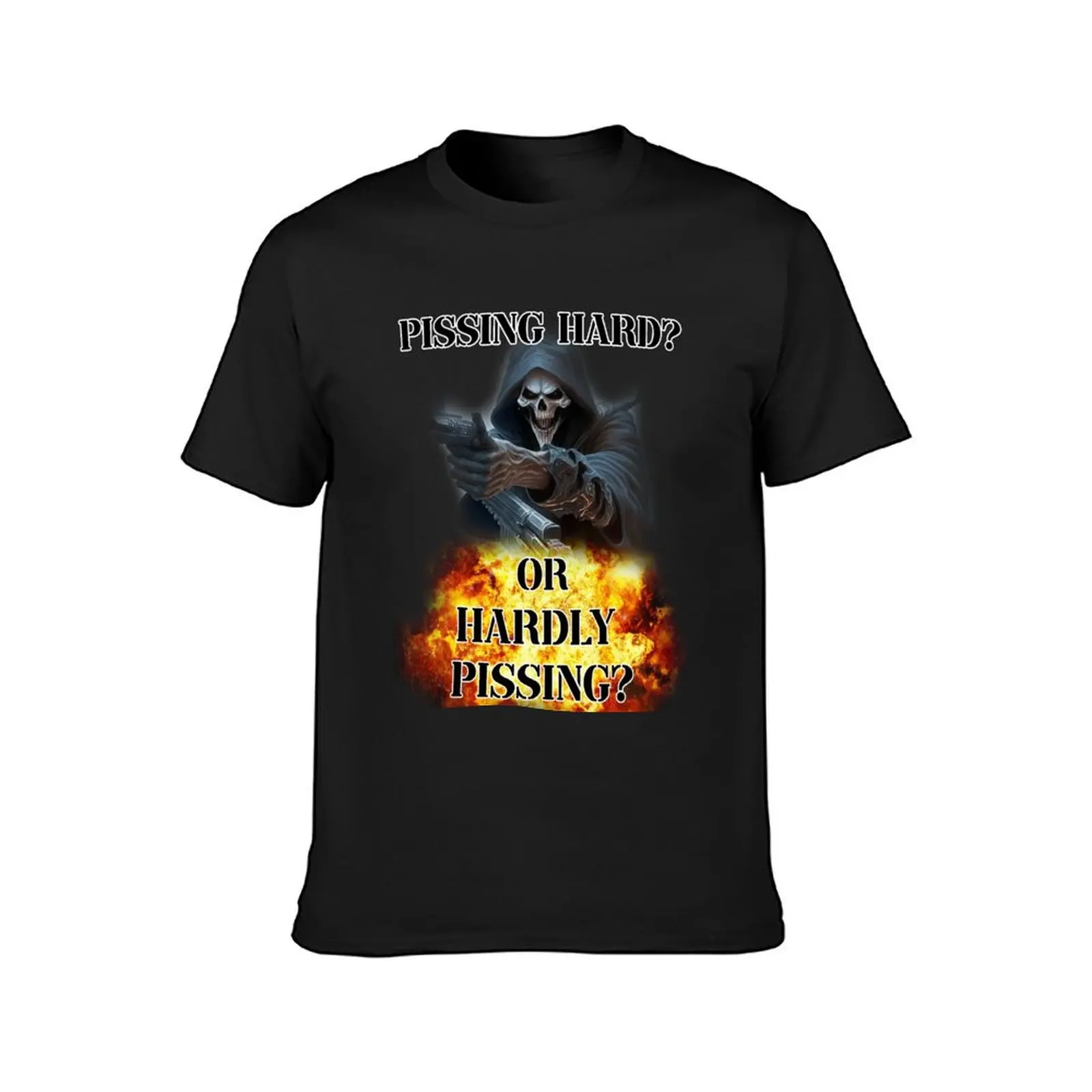 pissing hard or hardly pissing T-Shirt customs Blouse customizeds blanks T-shirt men