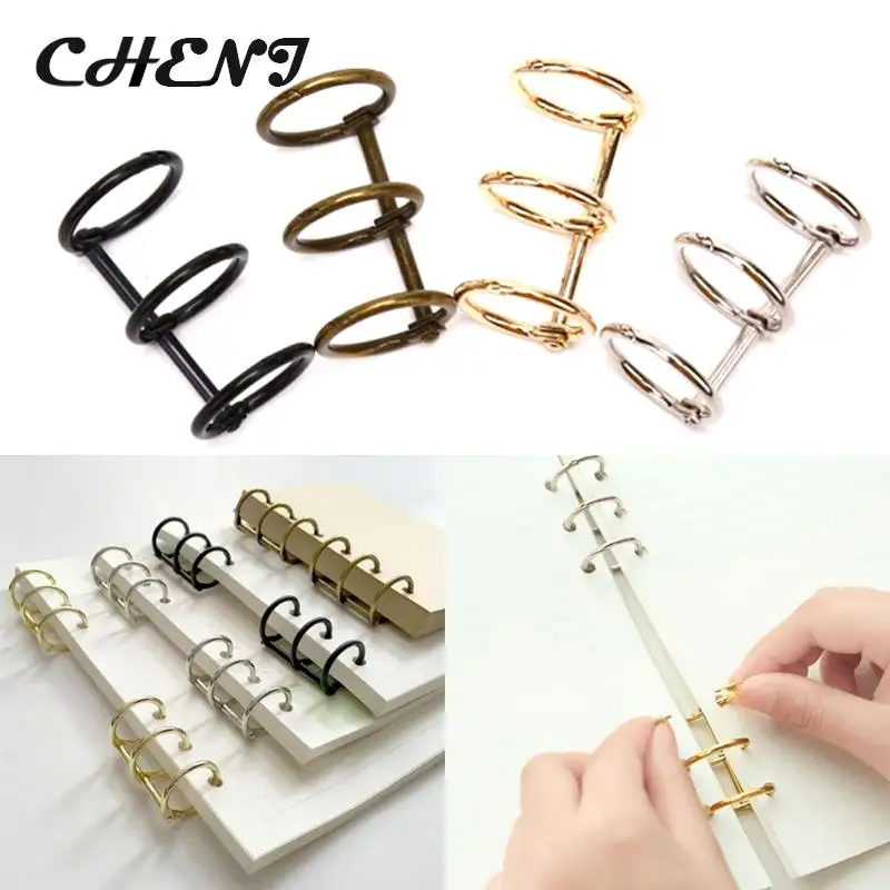 2 Stück Metall 3 Ringe Lose blatt Papier binder DIY machen Notebook Album Sammelalbum