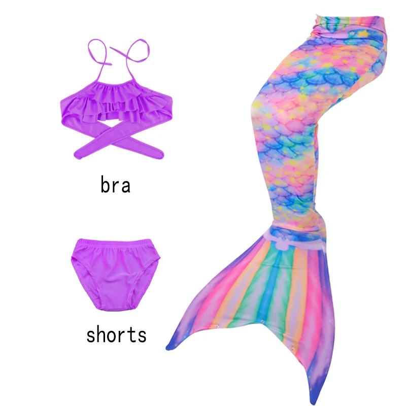 

Little Girls Swimsuit Fin，Monofin,Mermaid Tail Flipper，Mermaid Tail for Pool /Beach Swimming,Girl's gift