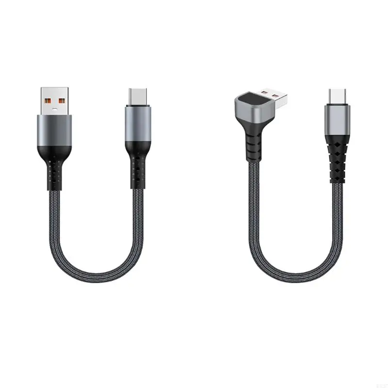 652F Nylon Braided Quick Charging USB to Type C Charging Data Cable with 100W Fast Speed Transfer for Gaming Devices