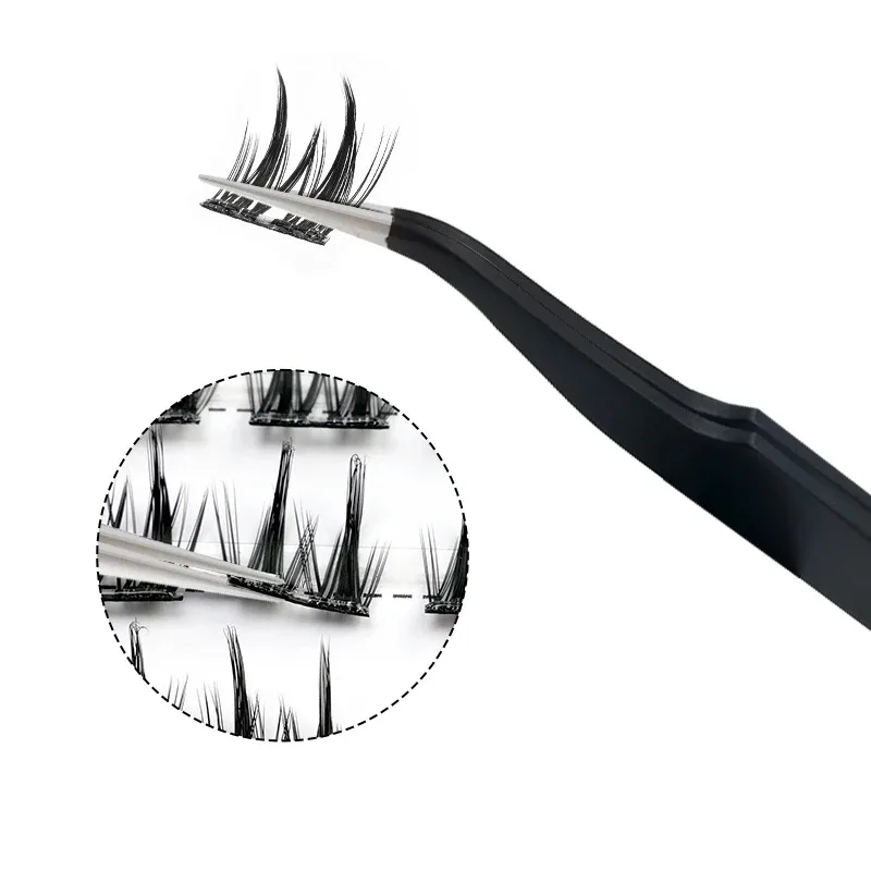 1PC Wimpers Gereedschap Pincet Met Vezel Tips voor Volume Valse Wimper Extensions Pincet Make-up Precisie Professionele Schoonheid Tool